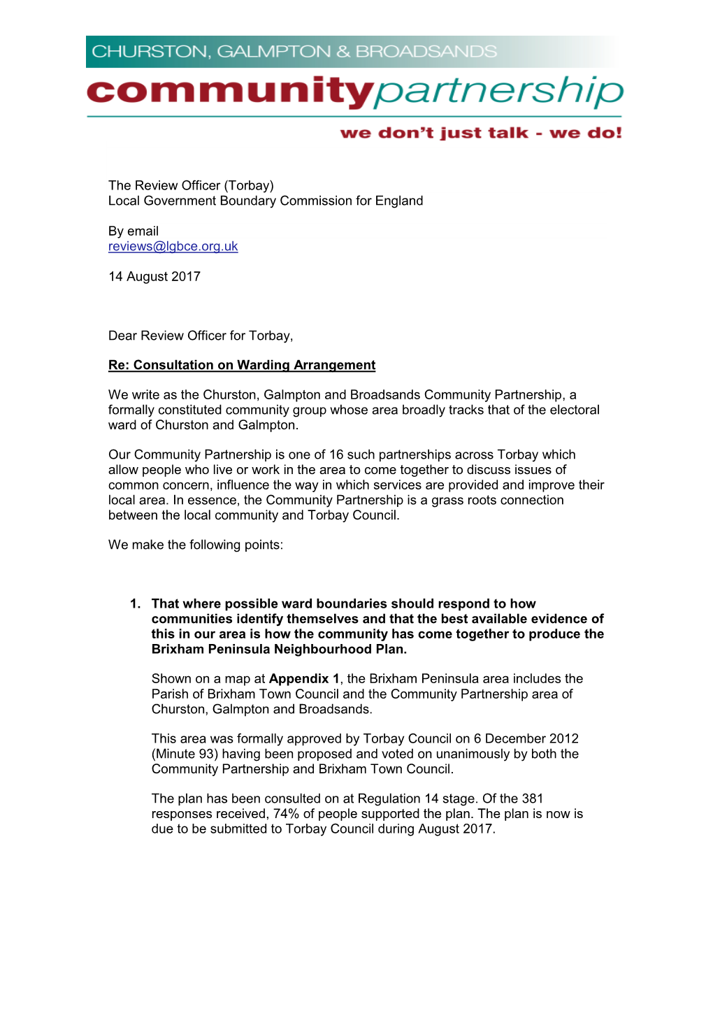 Torbay) Local Government Boundary Commission for England