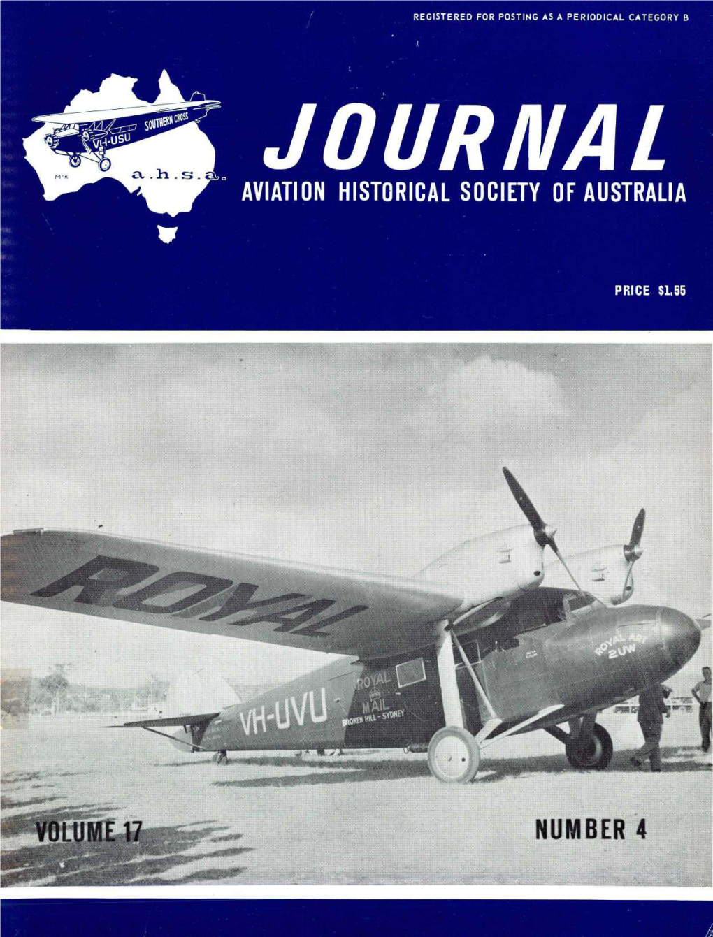 JOURNAL AVIATION HISTORICAL SOCIETY of AUSTRALIA N M