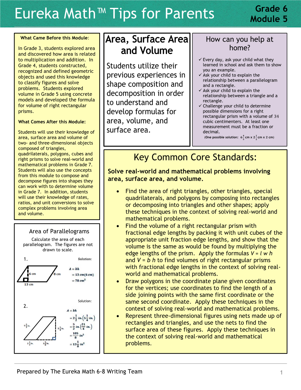 Grade 6 Module 5