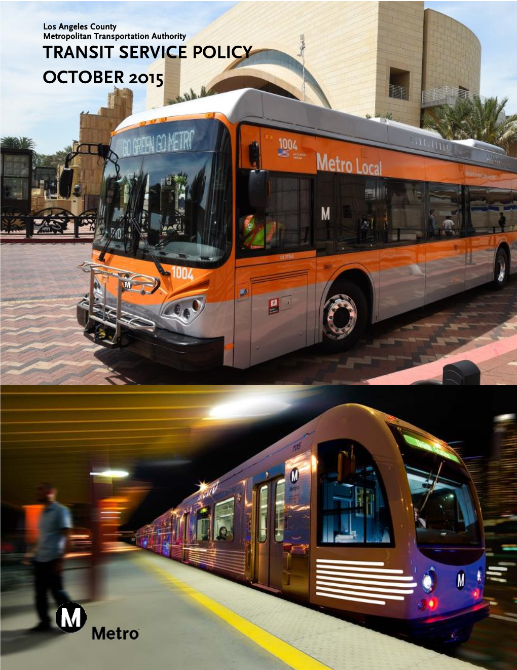 Transit Service Policy October 2015