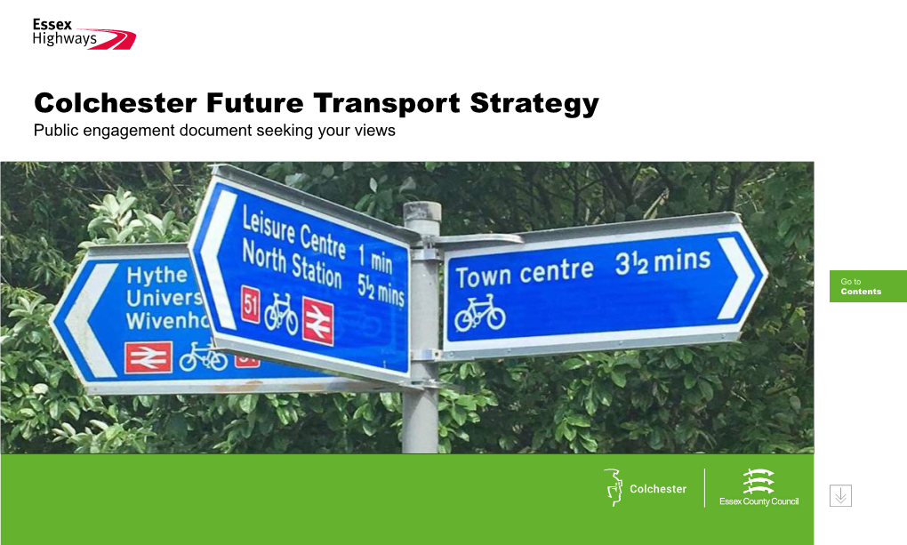 Colchester Future Transport Strategy