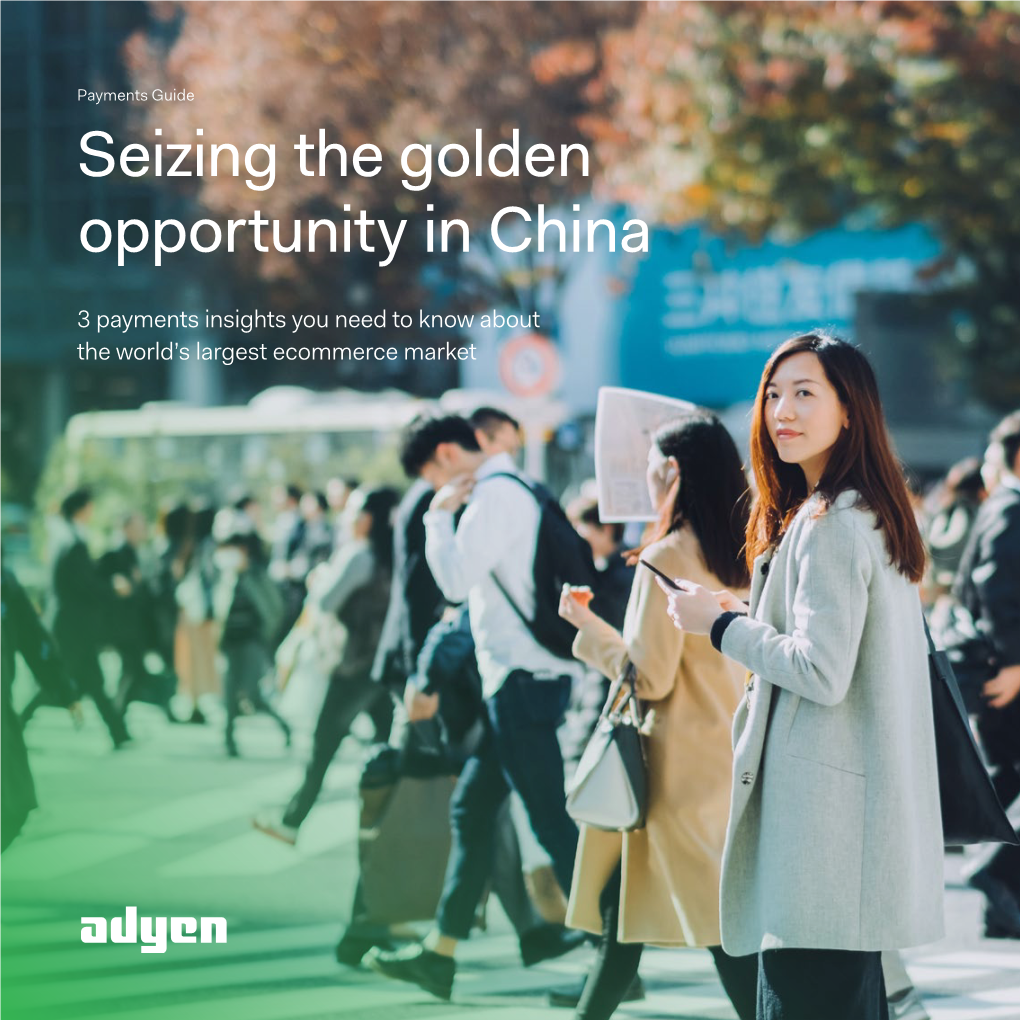 Seizing the Golden Opportunity in China