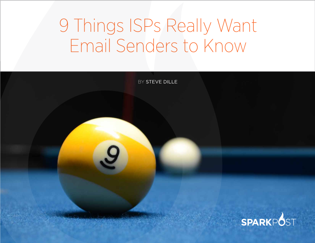9 Things Isps Really Want Email Senders to Know