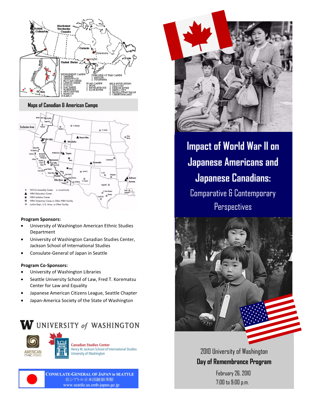 Impact of World War II on Japanese Americans and Japanese Canadians: Comparative & Contemporary Perspectives