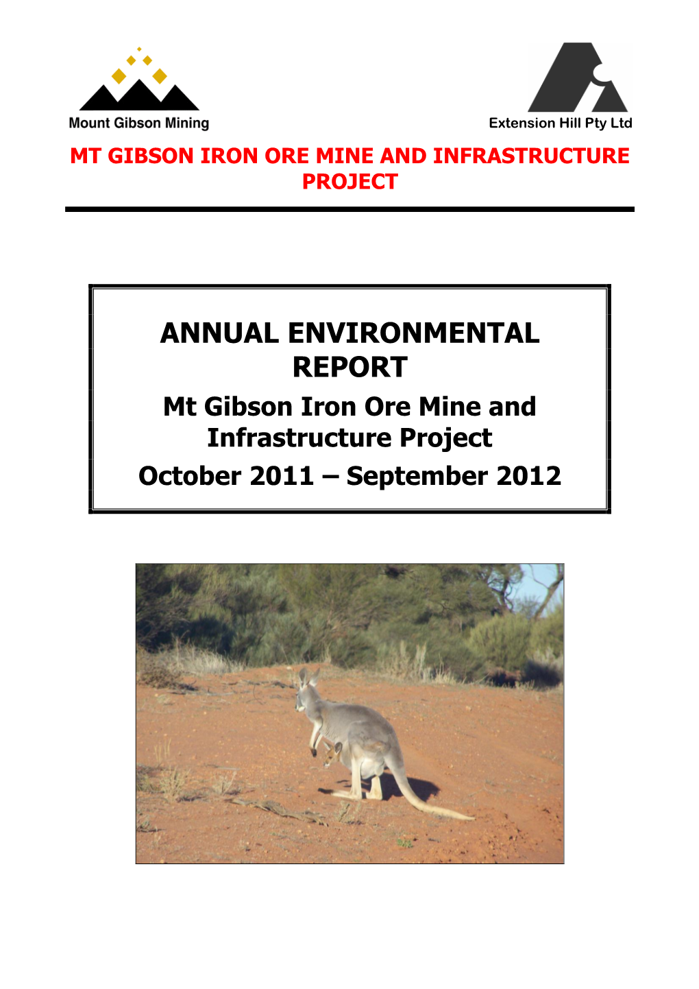 Mount Gibson Iron Ore Mine & Infrastructure Project 2012