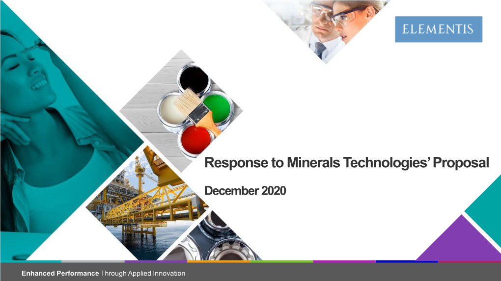 Response to Minerals Technologies' Proposal