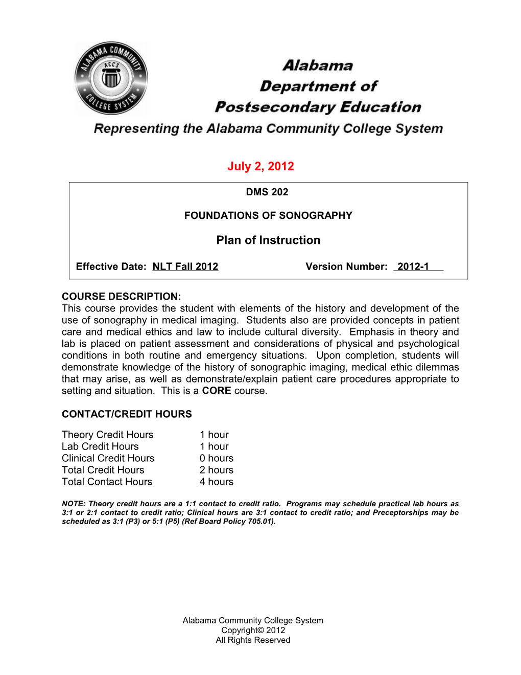 DMS 202 - Sonographic Foundations s1