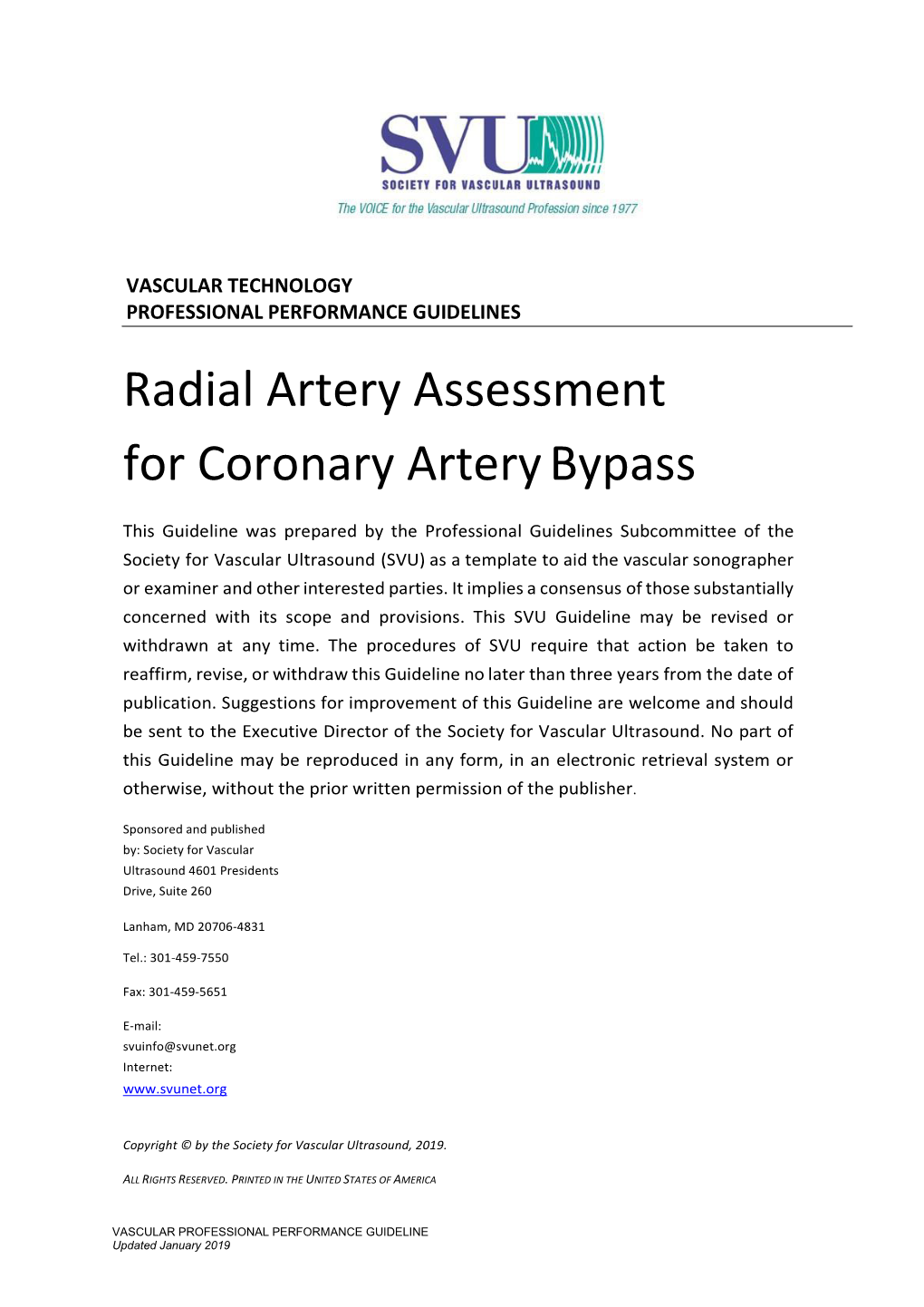 Radial Artery Assessment for Coronary Artery Bypass
