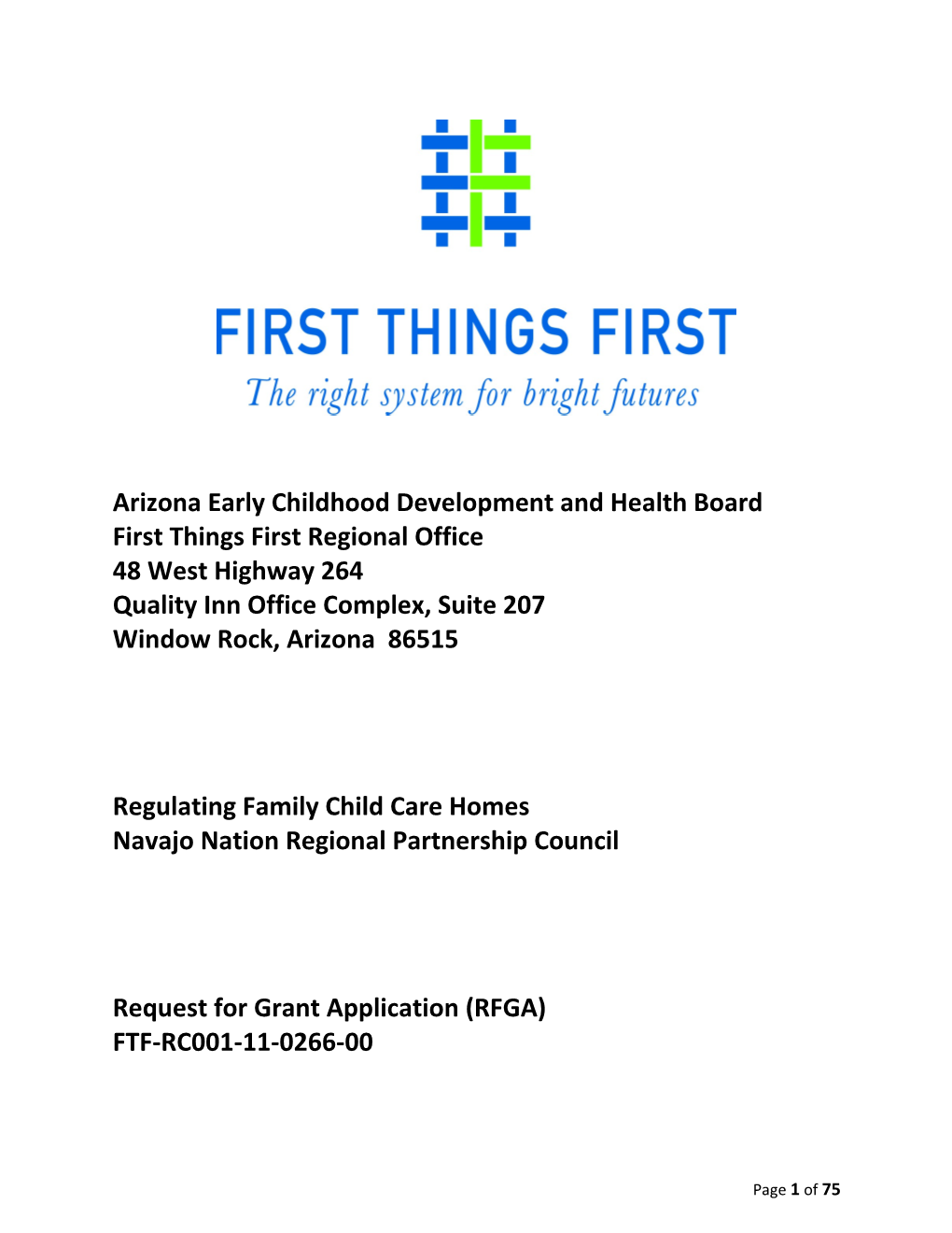 Arizona Early Childhood Development and Health Board