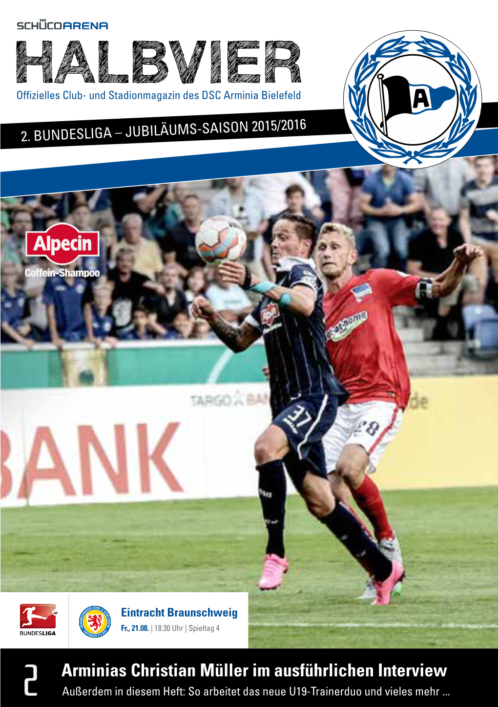 HALBVIER Offizielles Club- Und Stadionmagazin Des DSC Arminia Bielefeld