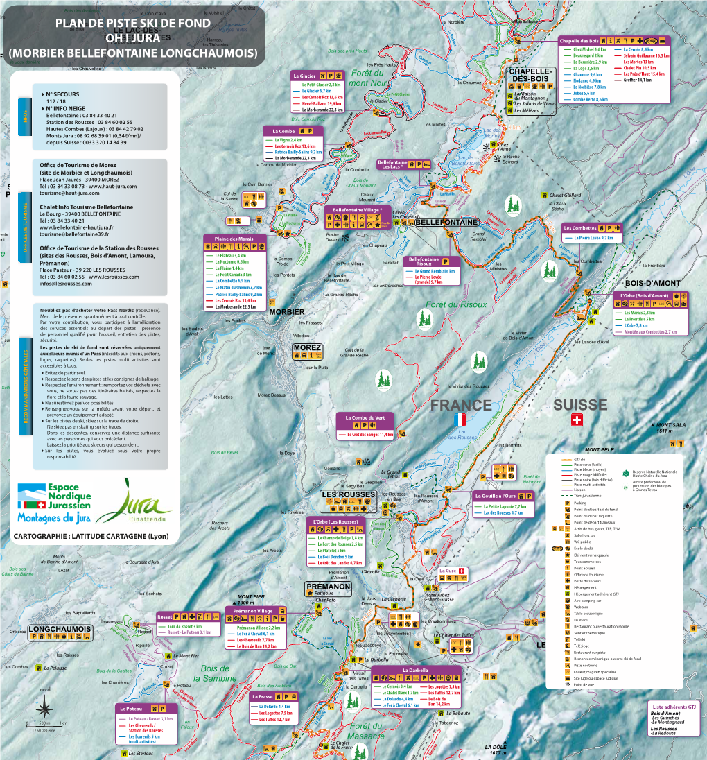 Plan Des Pistes De Ski De Fond