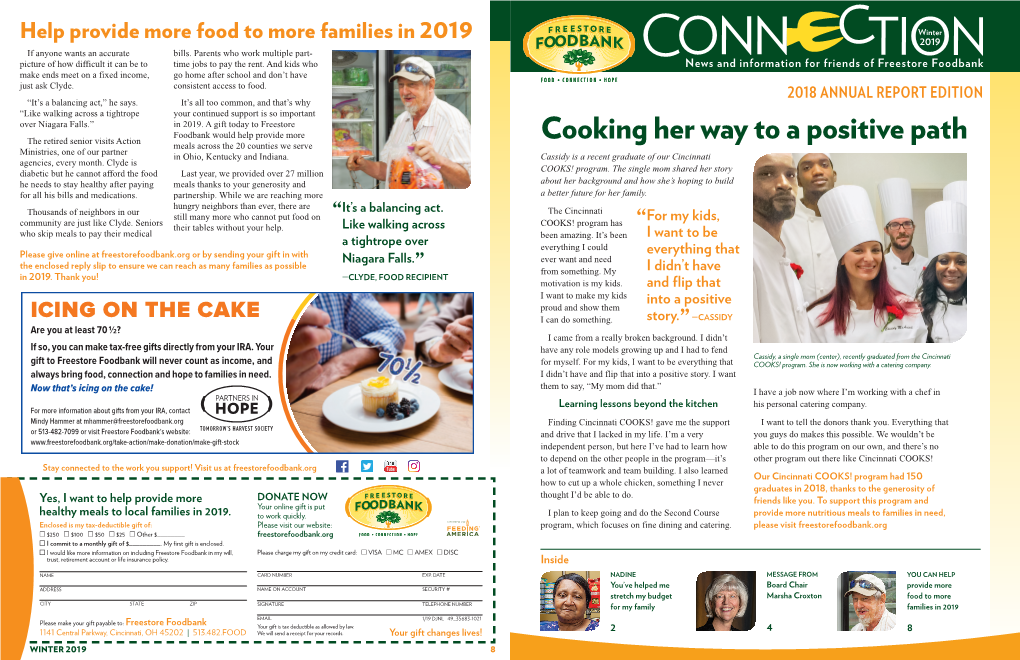 Cooking Her Way to a Positive Path Ministries, One of Our Partner in Ohio, Kentucky and Indiana