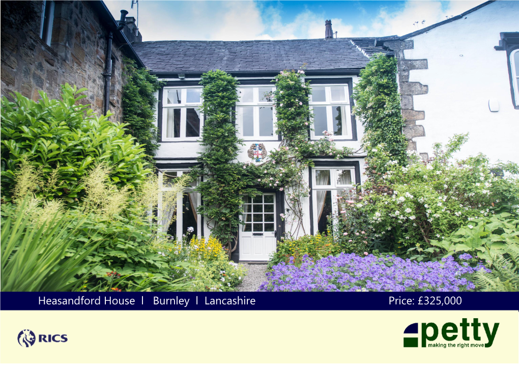 Heasandford House L Burnley L Lancashire Price: £325,000