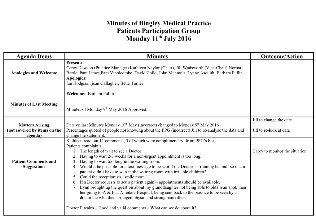 Minutes of Bingley Medical Practice s2