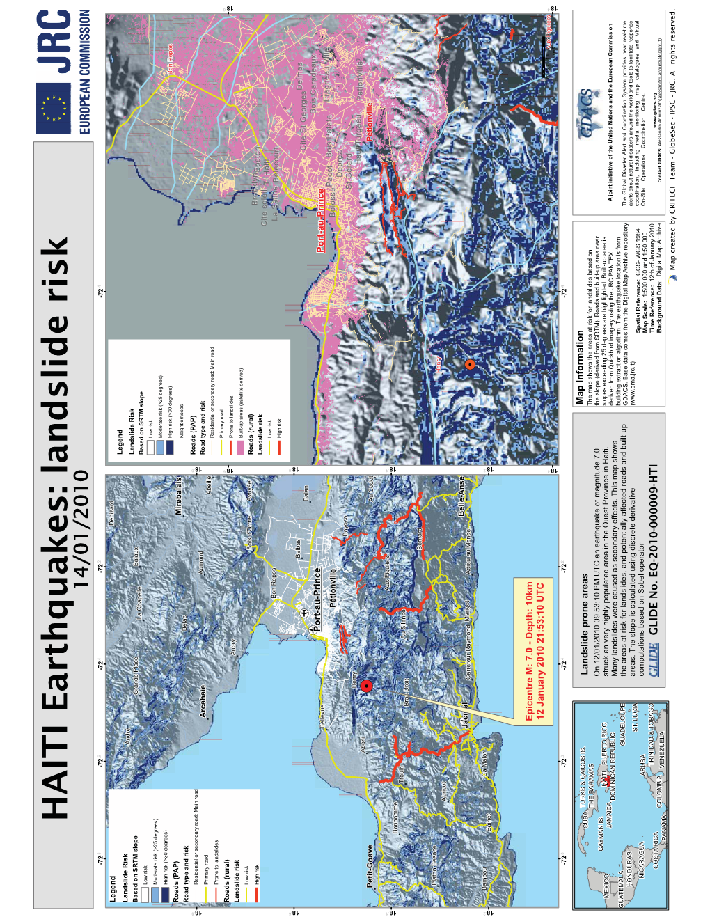 HAITI Earthquakes: Landslide Risk 14/01/2010