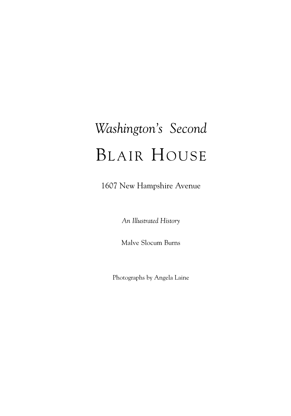 Washington's Second