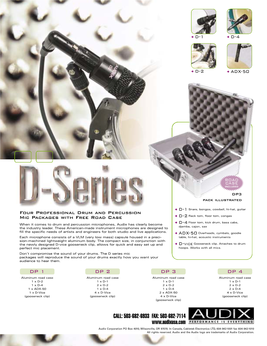 D Series Spec Sheet