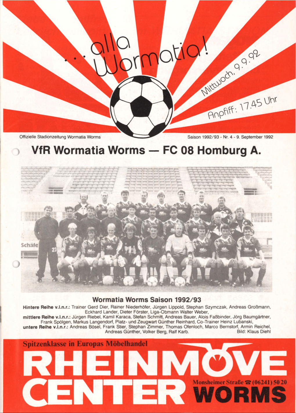 Vfr Wormatia Worms — FC 08 Homburg A