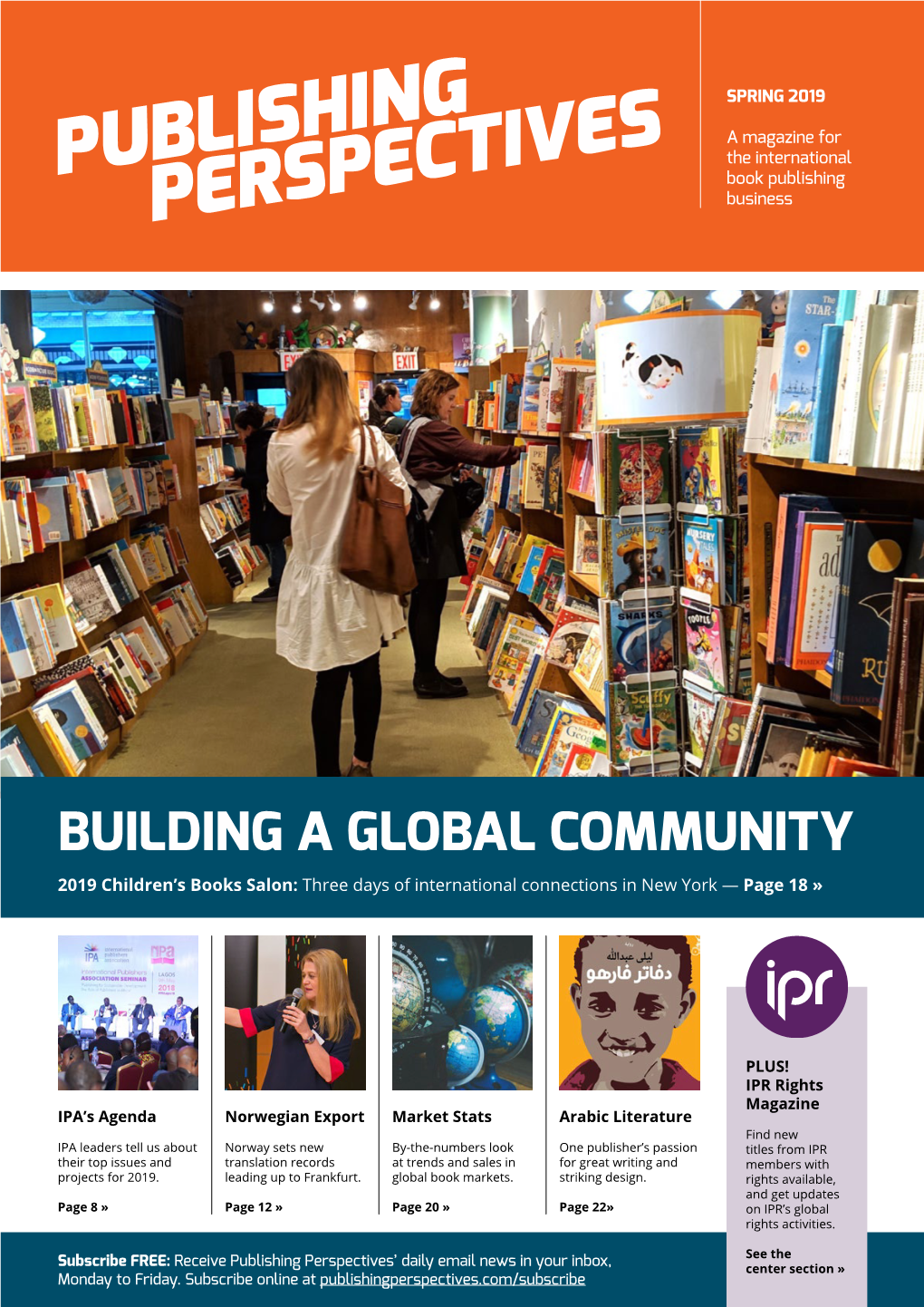 BUILDING a GLOBAL COMMUNITY 2019 Children’S Books Salon: Three Days of International Connections in New York — Page 18 »