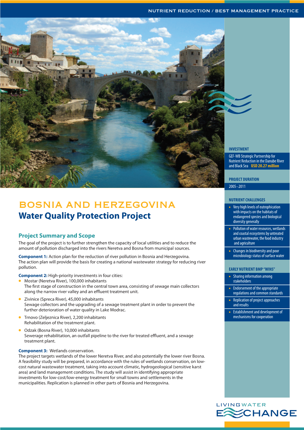 [Nutrient Reduction/Best Management Practice] Bosnia and Herzegovina