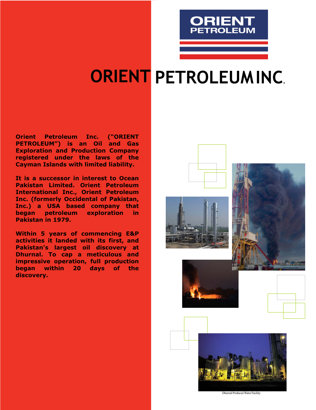 Orient Petroleum Inc