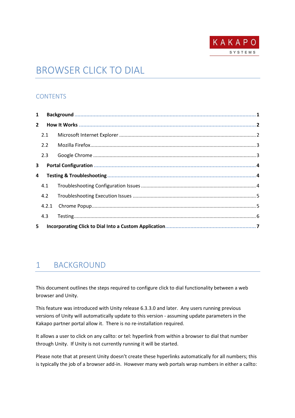 Browser Click to Dial