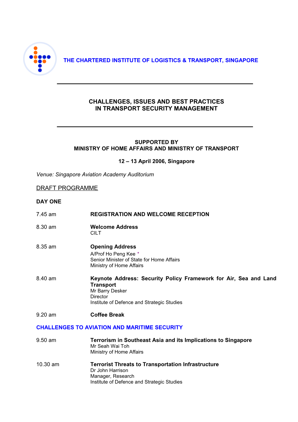 Seminar on Land Transport Security and Threat Management