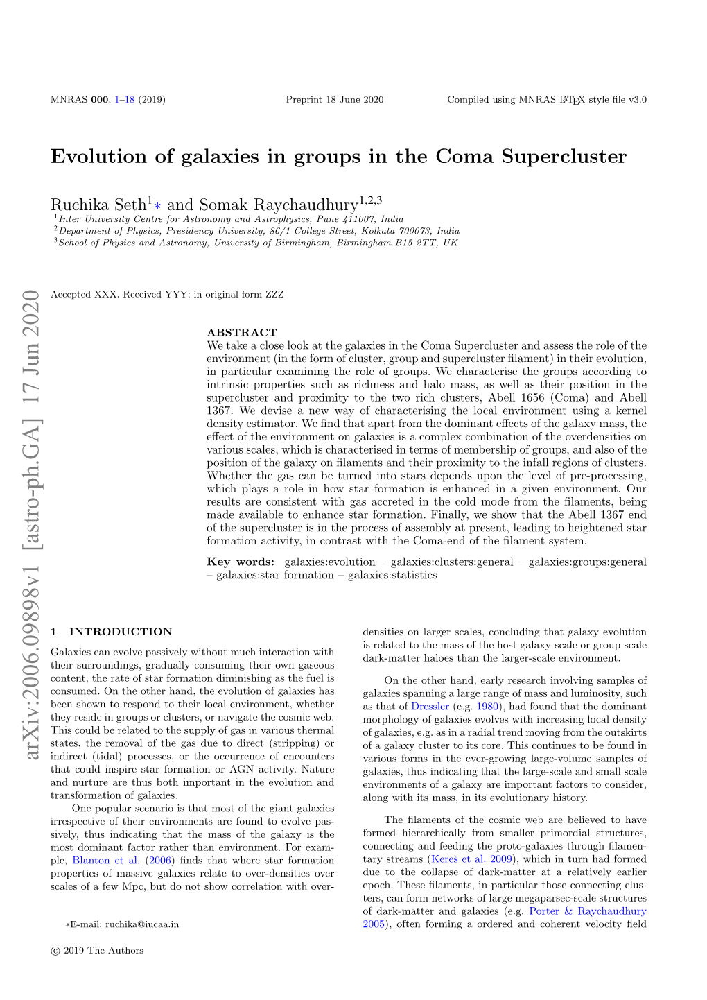 Evolution of Galaxies in Groups in the Coma Supercluster