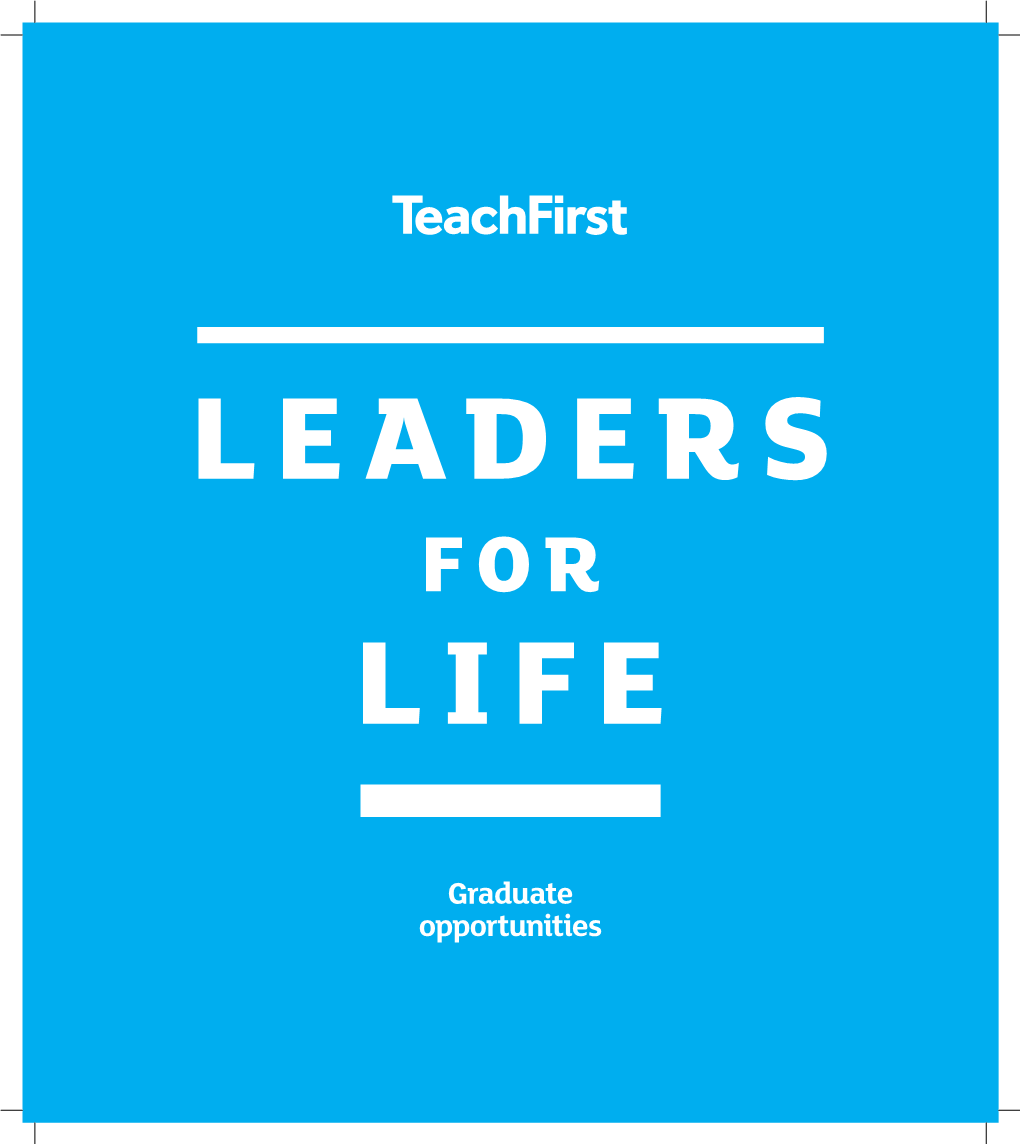 Why Teach First?