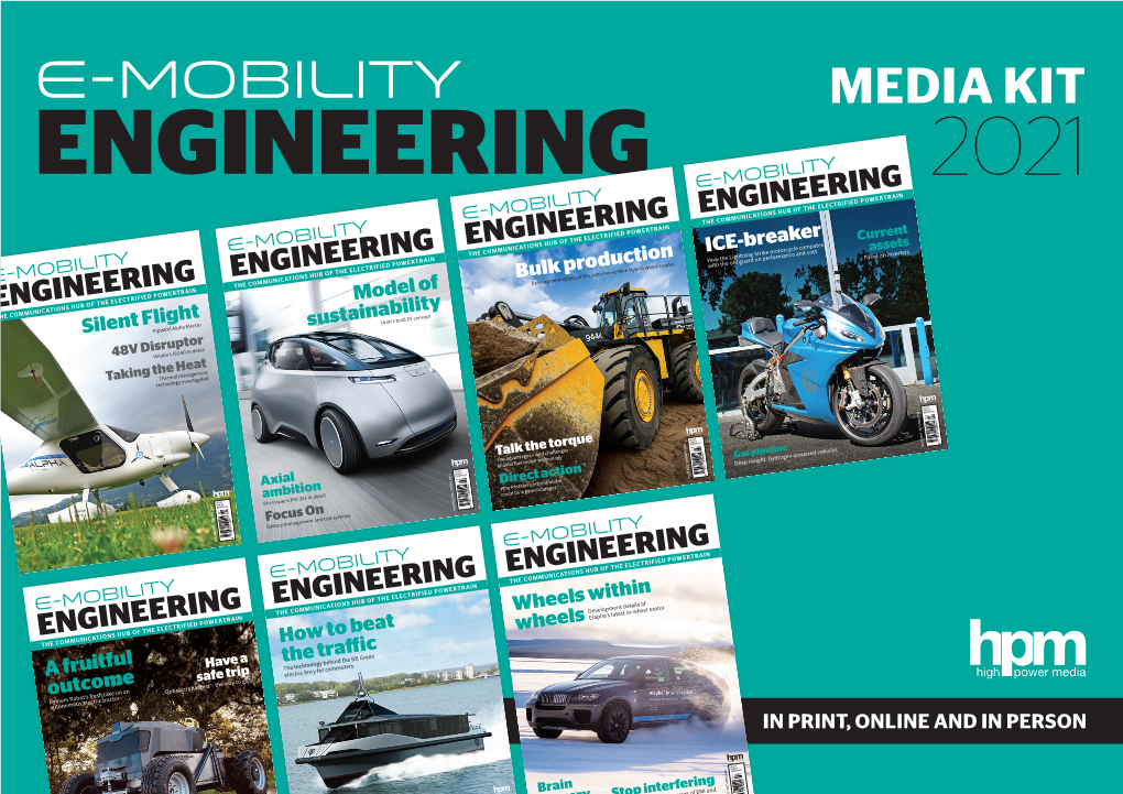 E-Mobility Engineering Magazine Is Read by Engineers in Vehicle Have Created an Innovative Heat Capacity of 50 Kwh Inserted Via a Flap Across Multiple Vehicle Designs