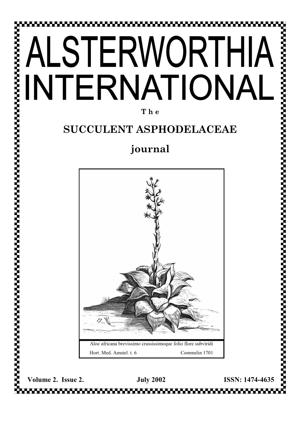 SUCCULENT ASPHODELACEAE Journal