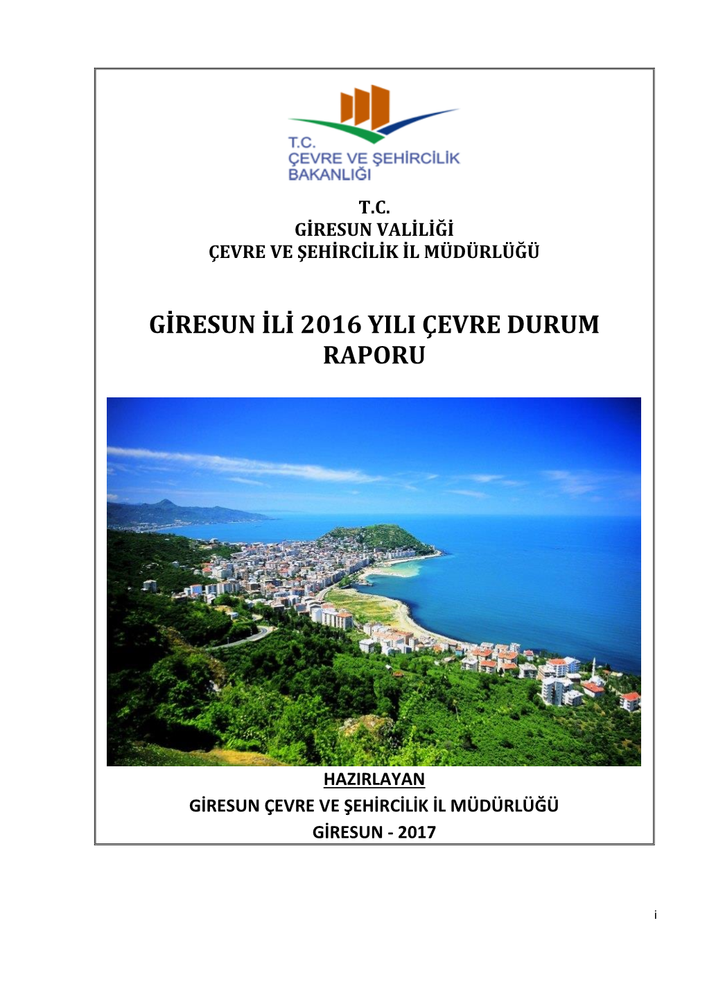 Giresun Valiliği Çevre Ve Şehircilik Il Müdürlüğü