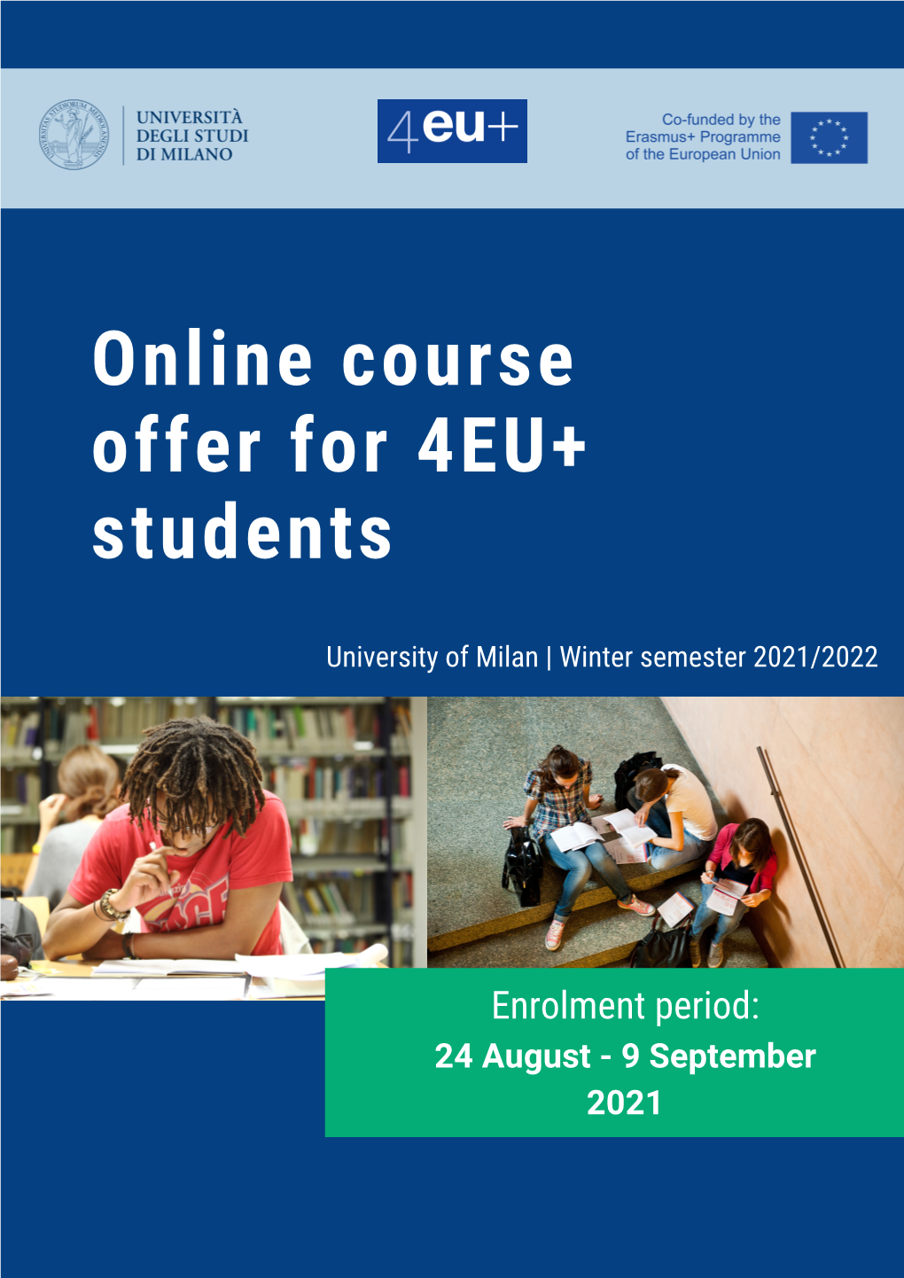 UM 4EU+ Online Course Offer Winter Semester 21/22