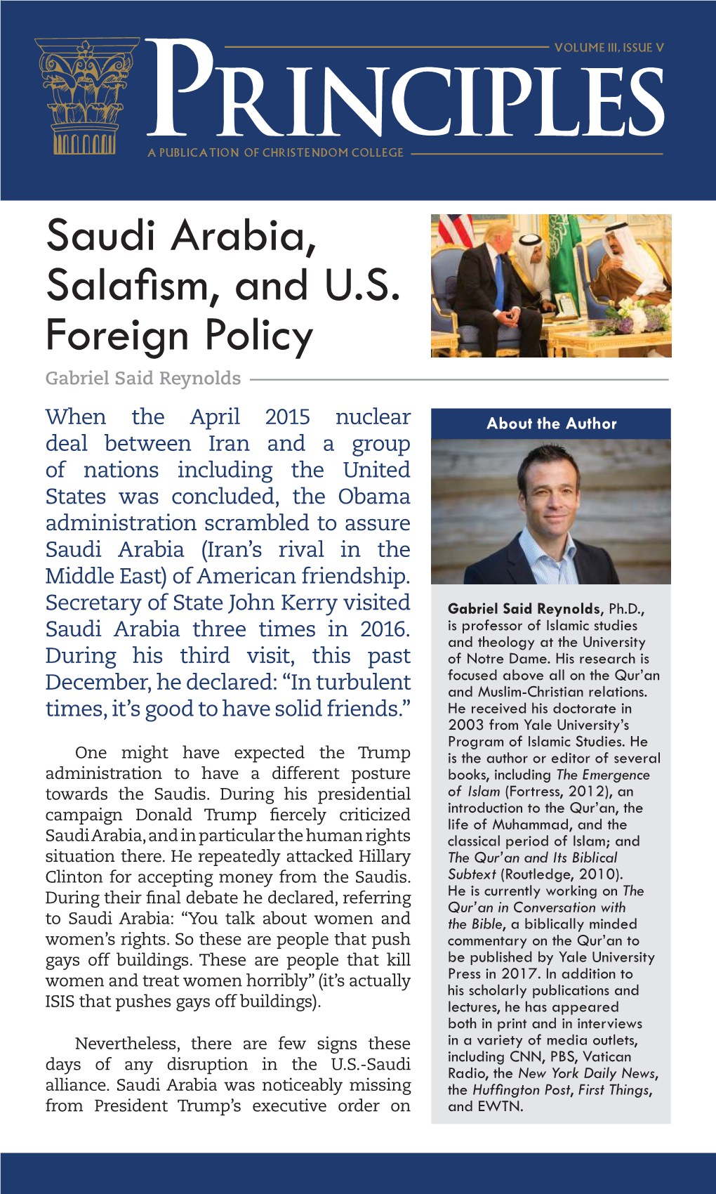 Saudi Arabia, Salafism, and US Foreign Policy