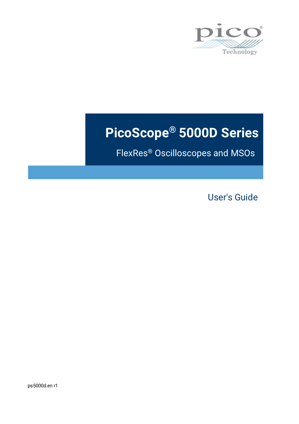 Picoscope 5000D Series User's Guide