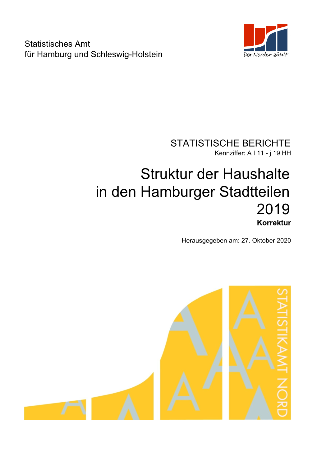 2019 Struktur Der Haushalte in Den Hamburger Stadtteilen