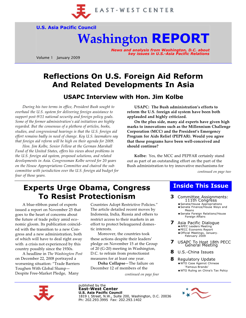 Washington REPORT News and Analysis from Washington, D.C