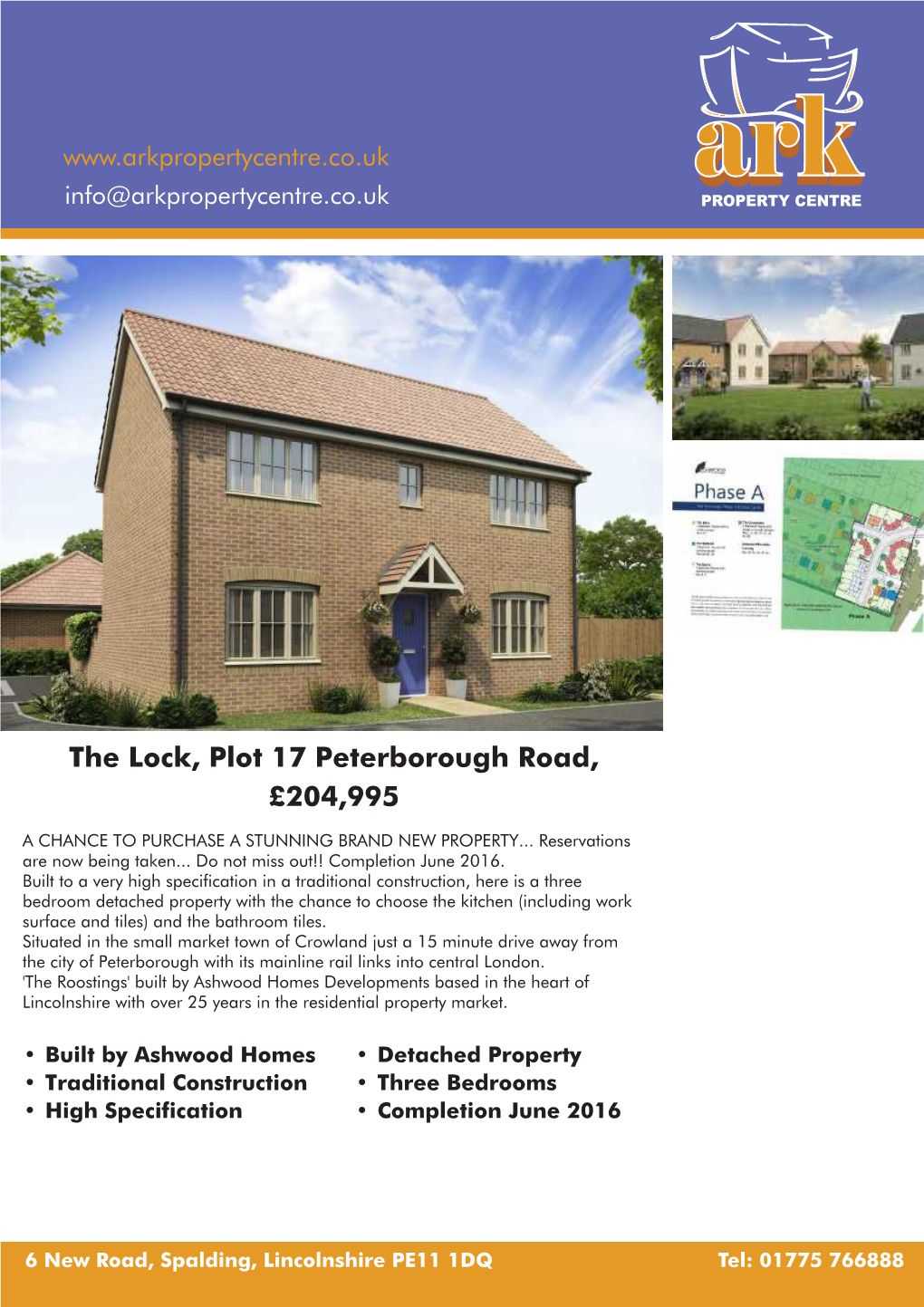 The Lock, Plot 17 Peterborough Road, £204,995