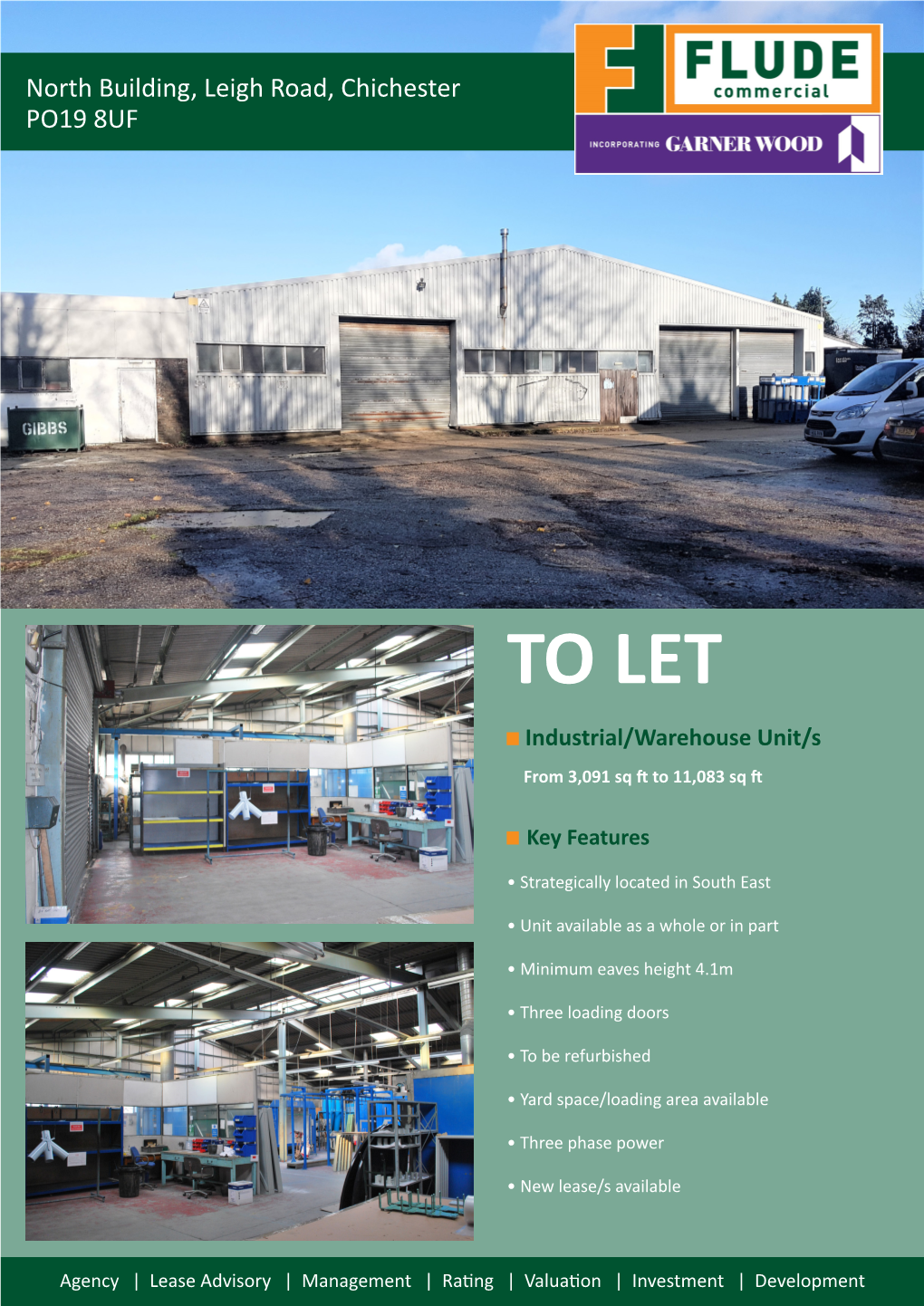 TO LET Industrial/Warehouse Unit/S from 3,091 Sq Ft to 11,083 Sq Ft