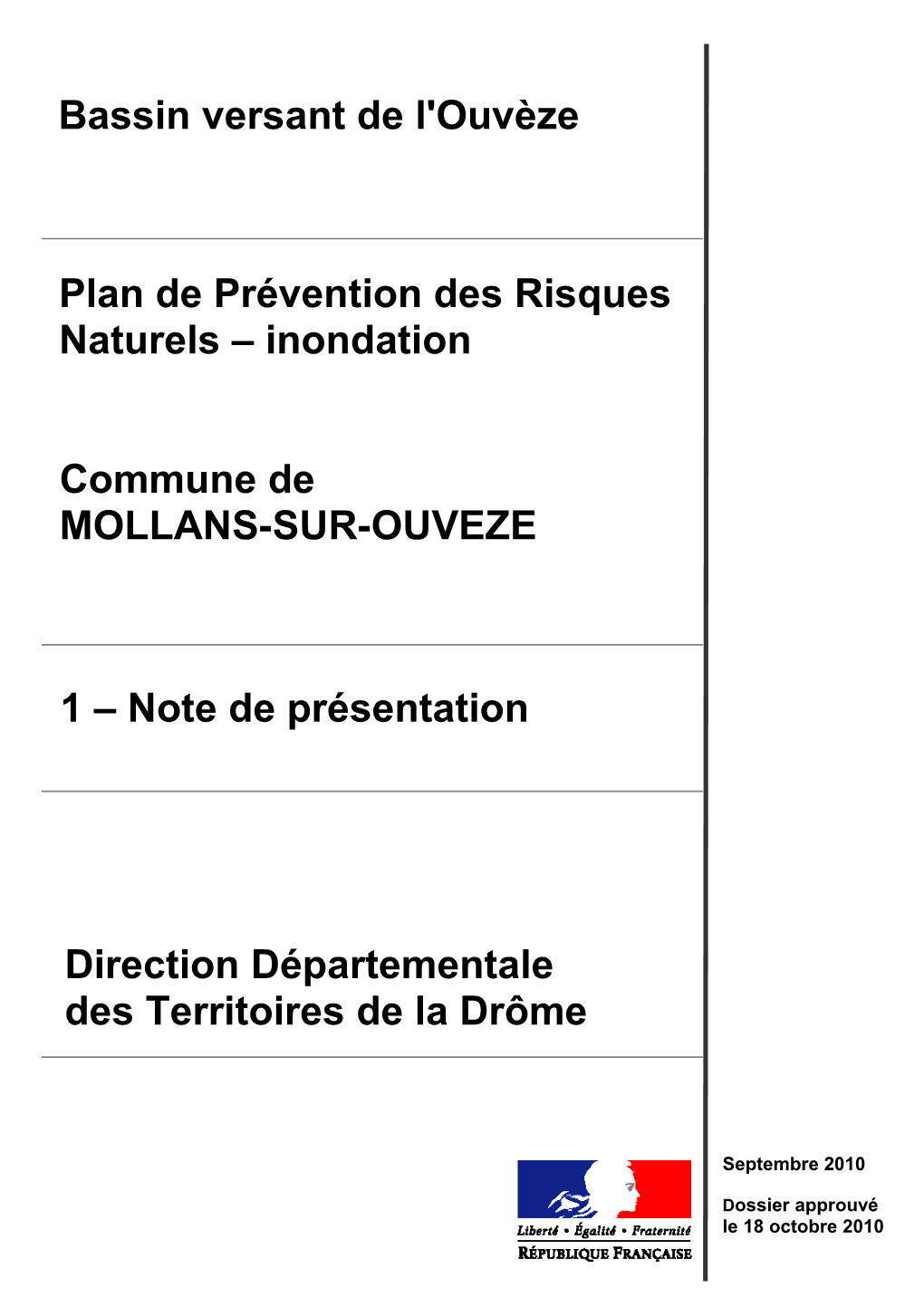 Plan De Prévention Des Risques Naturels – Inondation