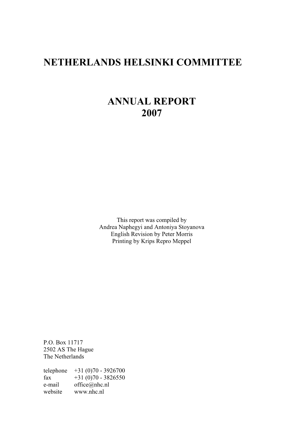 Annual Report 2007