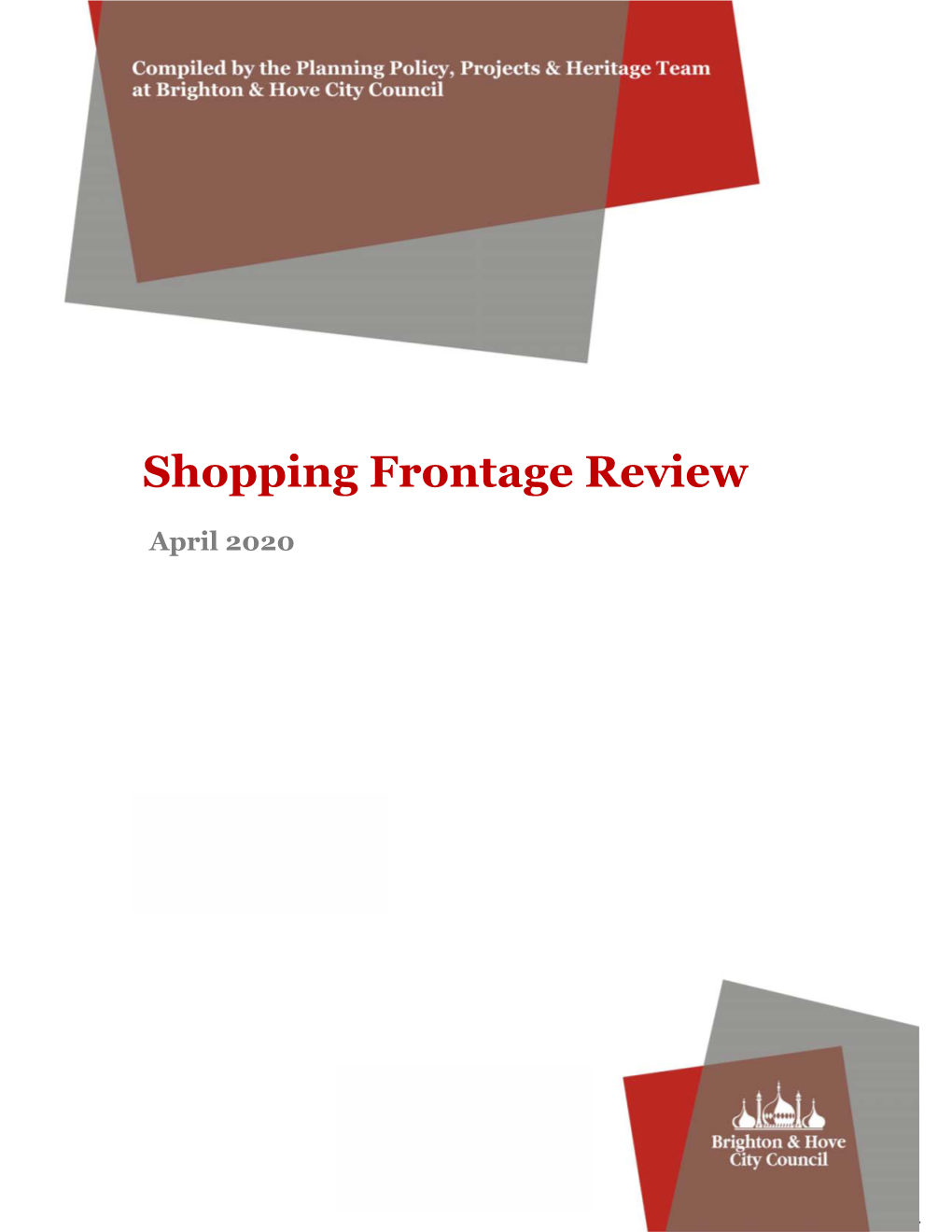 Shopping Frontage Review