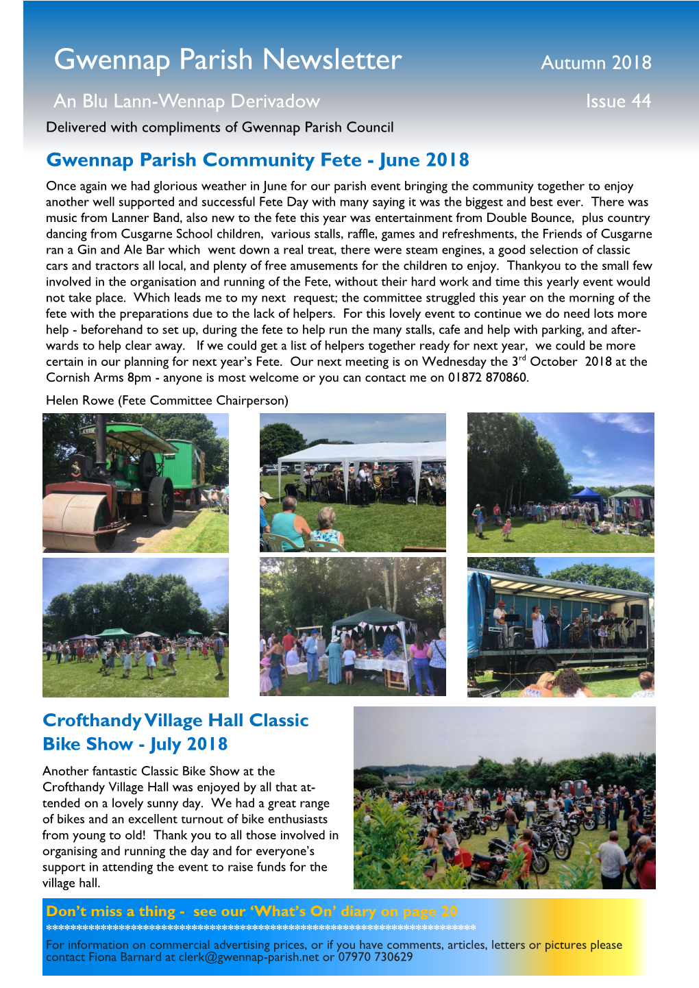 Gwennap Parish Newsletter Autumn 2018