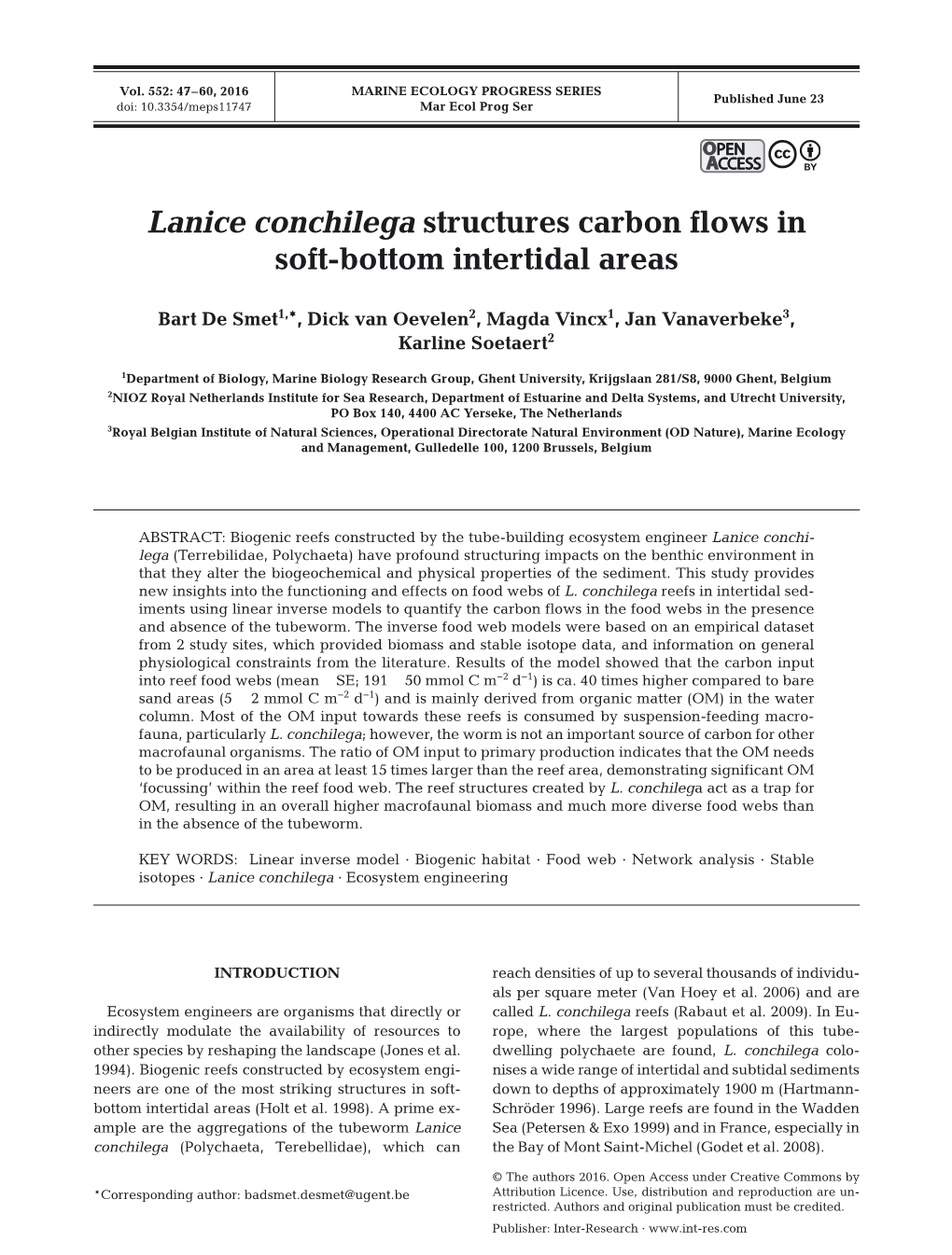 Marine Ecology Progress Series 552:47