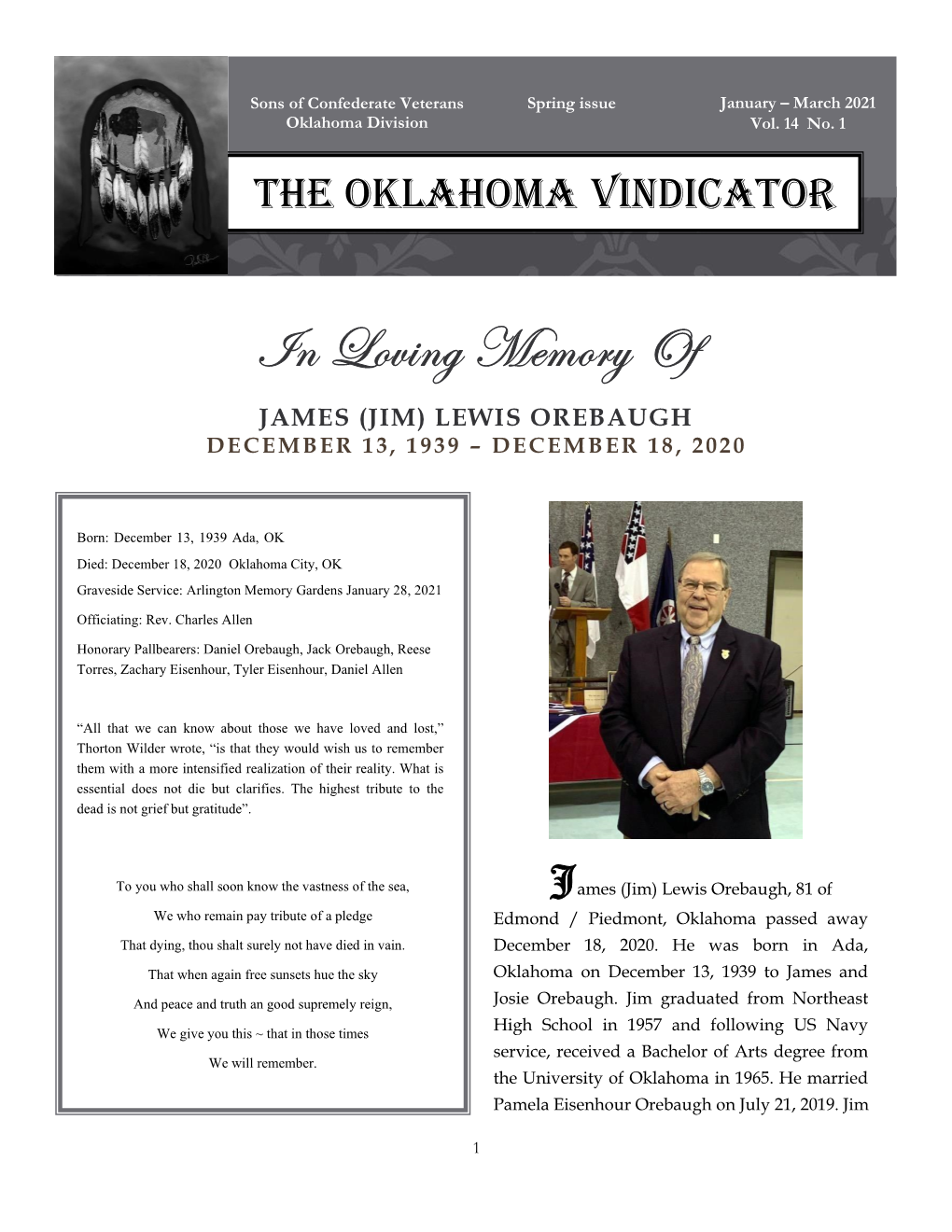 January – March 2021 Oklahoma Division Vol