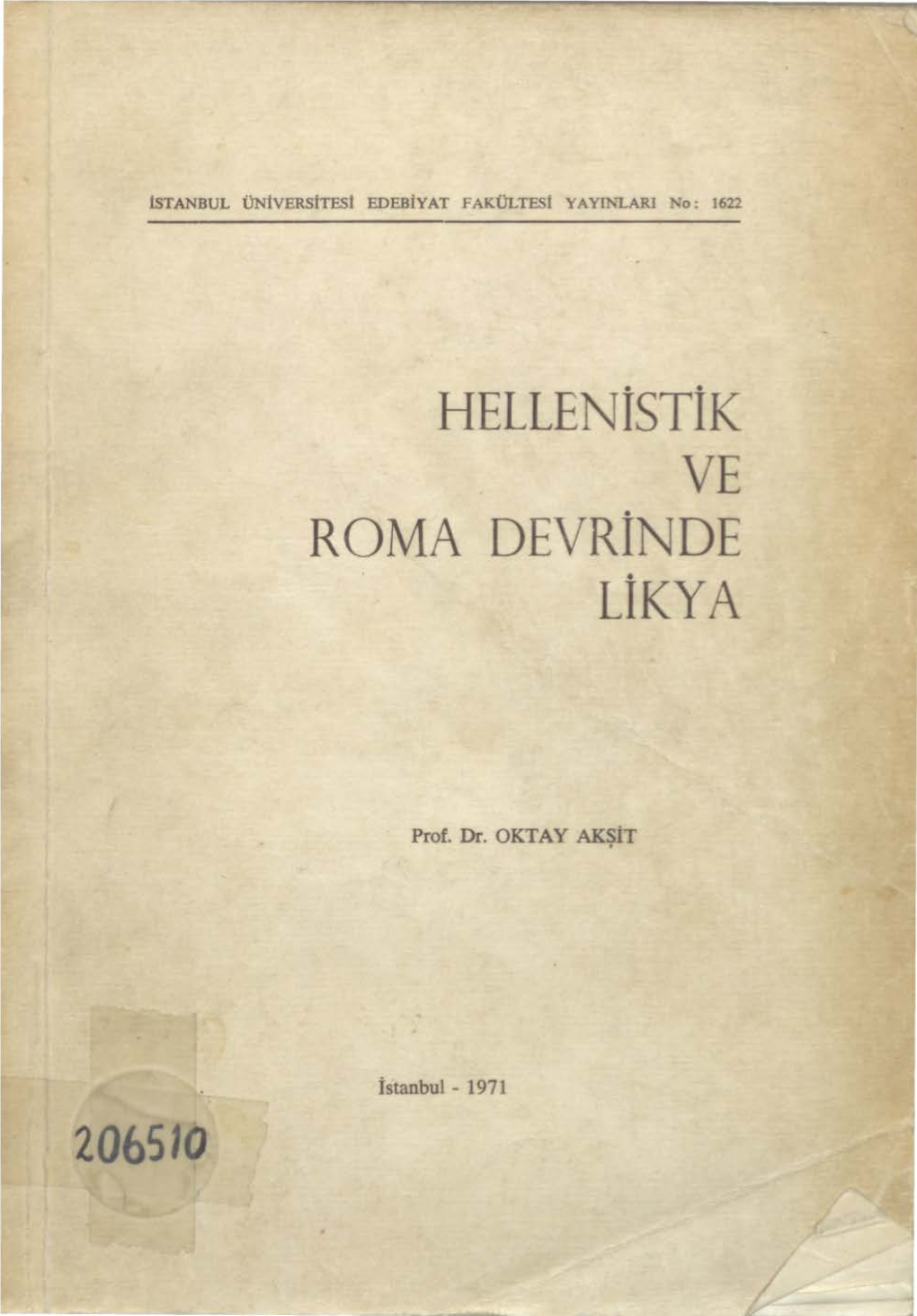 Helle Istik E Roma Devri De Likya