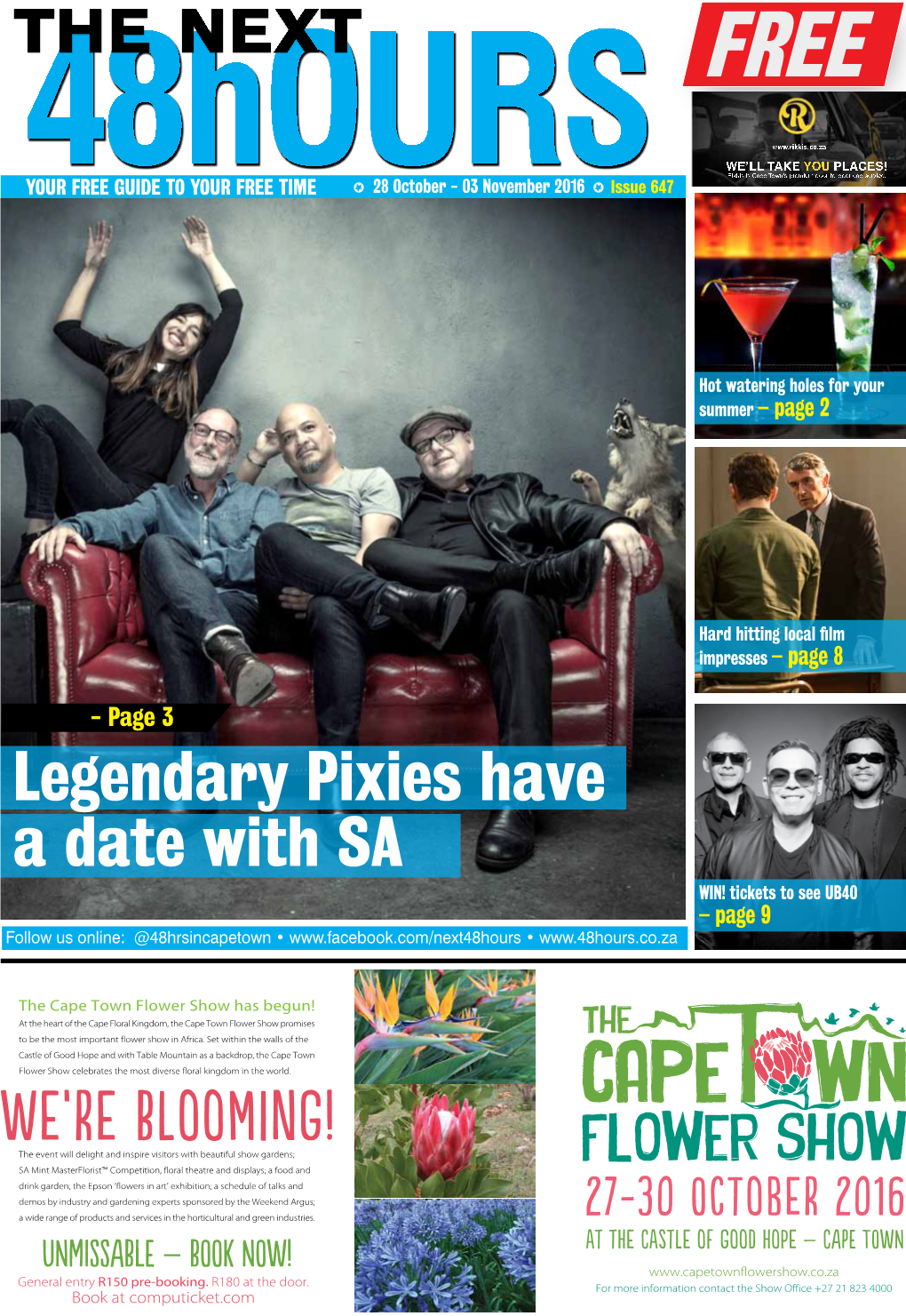 Legendary Pixies Have a Date with SA