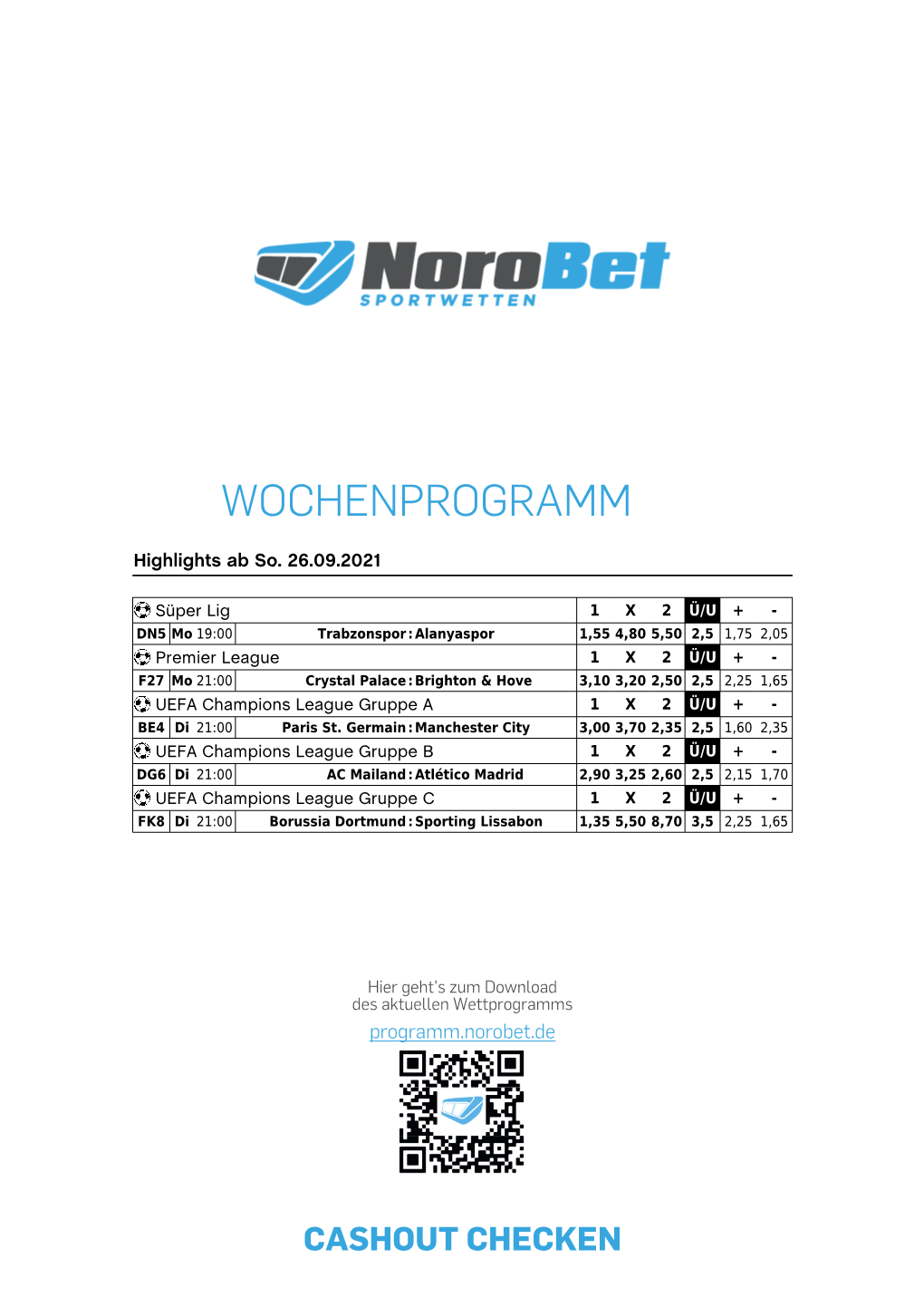 Wochenprogramm