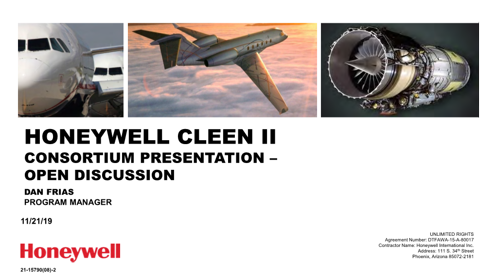 Honeywell Cleen II Monthly Status