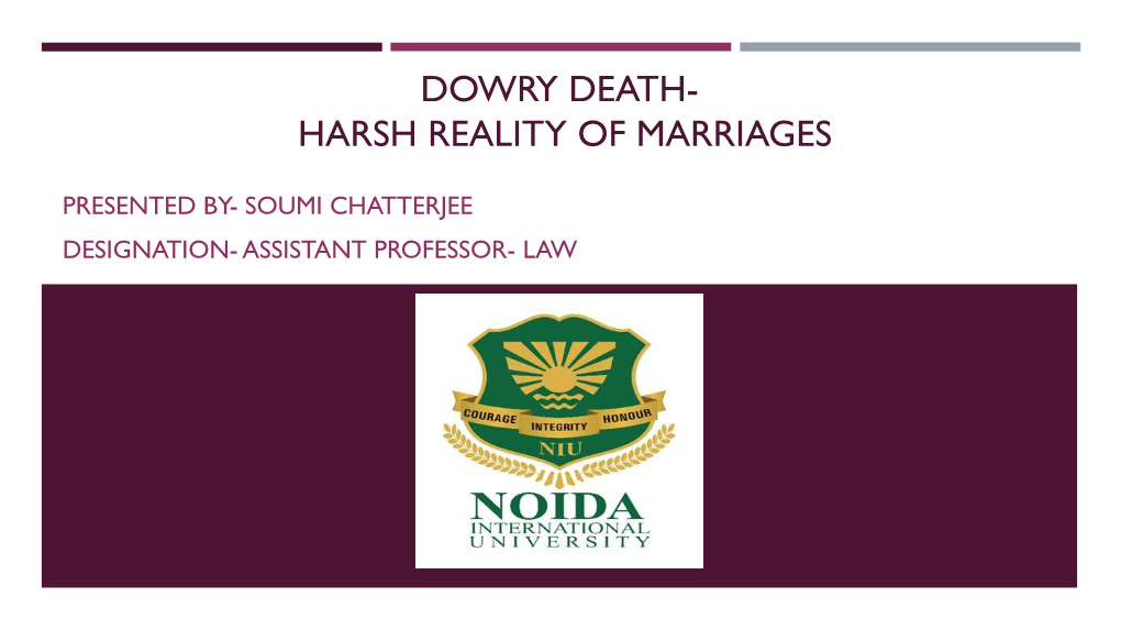 Dowry Death- Harsh Reality of Marriages